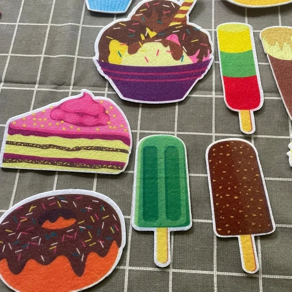 Melissa & Doug Kids Learning Toys Felt Food Desserts Pretend Play